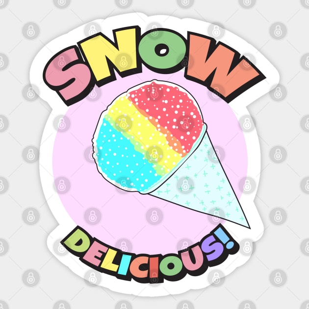 Snow Delicious Sticker by VultureVomitInc